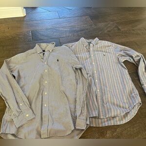 Polo Ralph Lauren 2 piece Men's Striped Button-Down Shirts